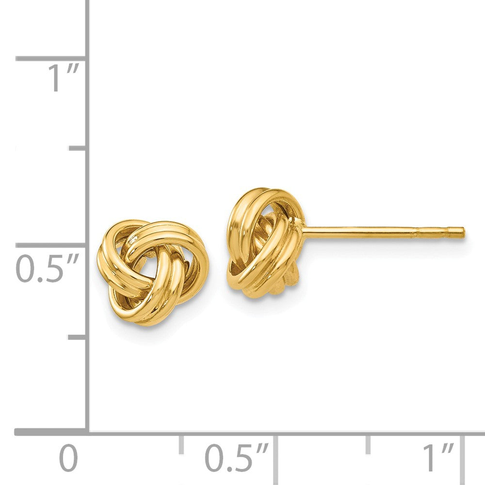 14K Love Knot Post Earrings