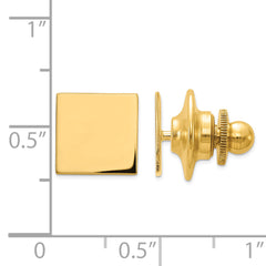 14K Men's Square Tie Tac - Made to Order