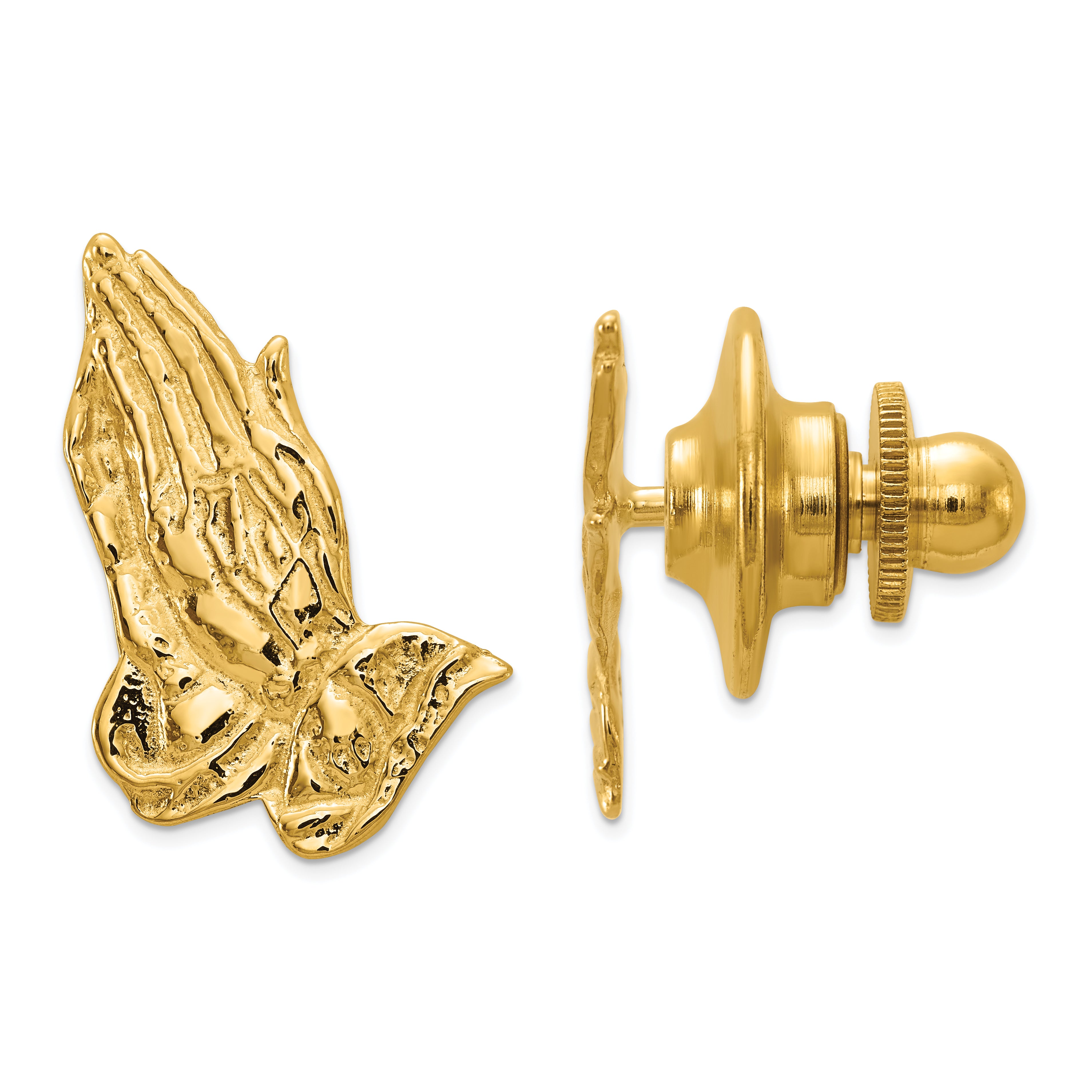 14k Praying Hands Tie Tac