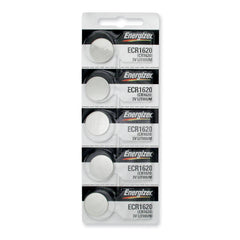 Pkg/(5) Type 1620 Energizer Lithium Batteries Tear Strip