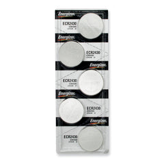 Pkg/(5) Type 2430 Energizer Lithium Batteries Tear Strip