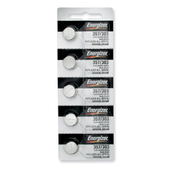 Pkg/(5) Type 303/357 Energizer Watch Batteries Tear Strip