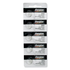 Pkg/(5) Type 315 Energizer Watch Batteries Tear Strip