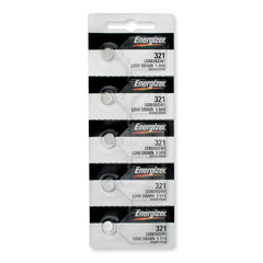 Pkg/(5) Type 321 Energizer Watch Batteries Tear Strip