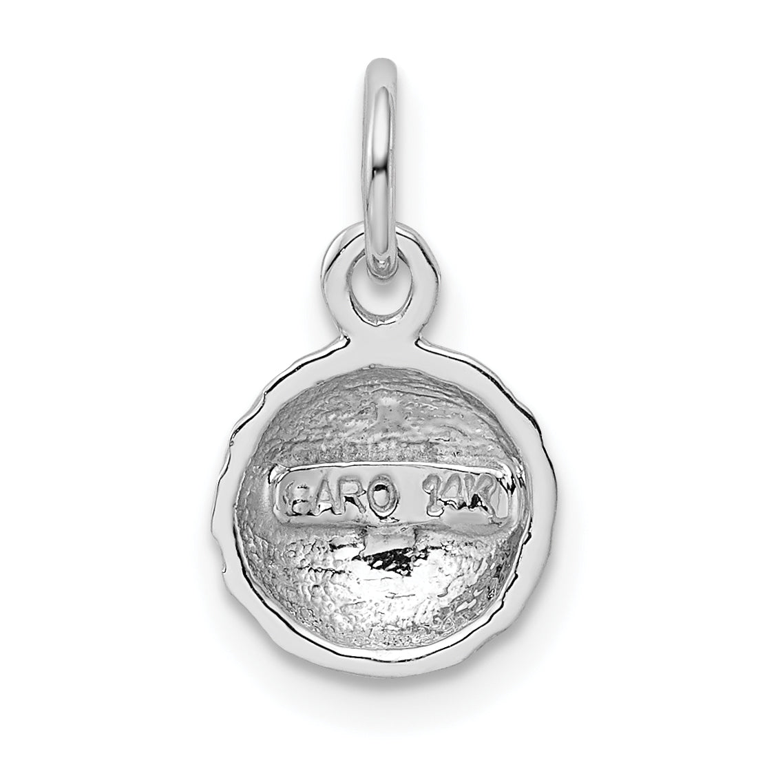 14K White Gold Golf Ball Charm