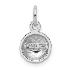 14K White Gold Golf Ball Charm