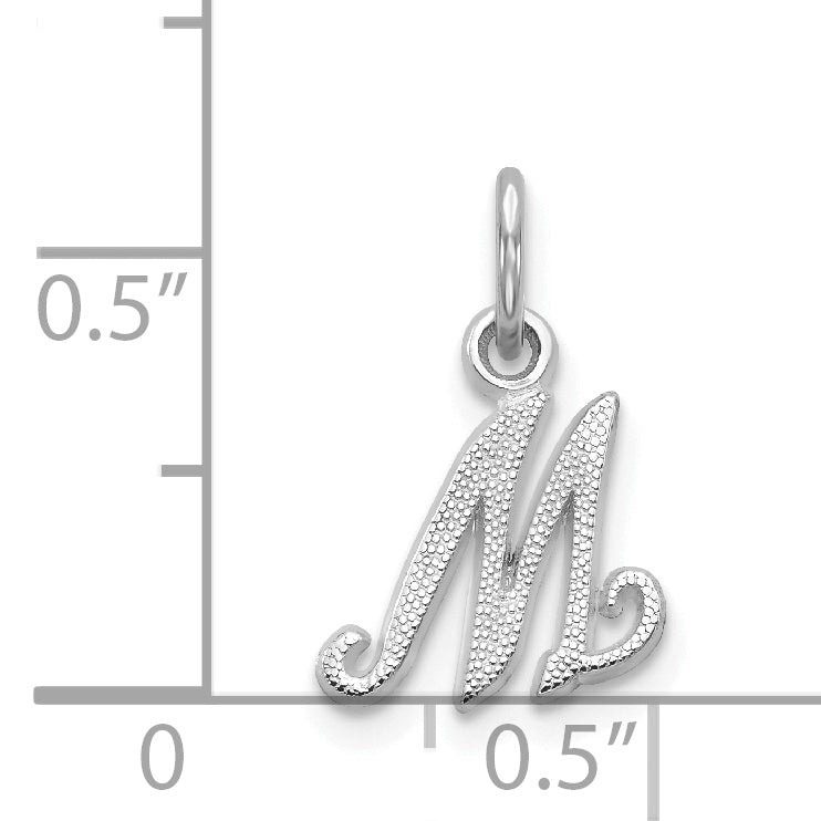 14Kw Casted Initial M Charm