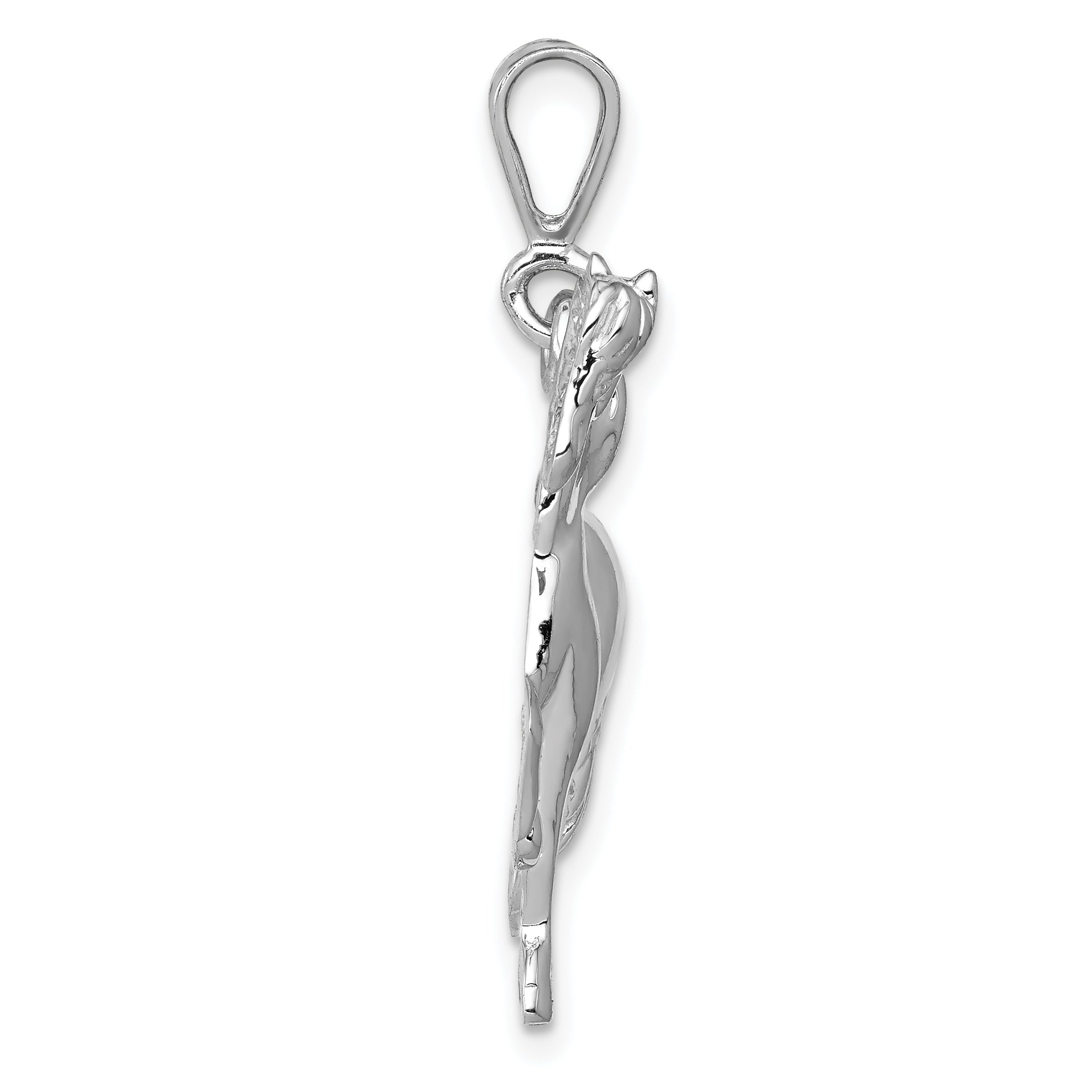 14K White Gold Horse Charm