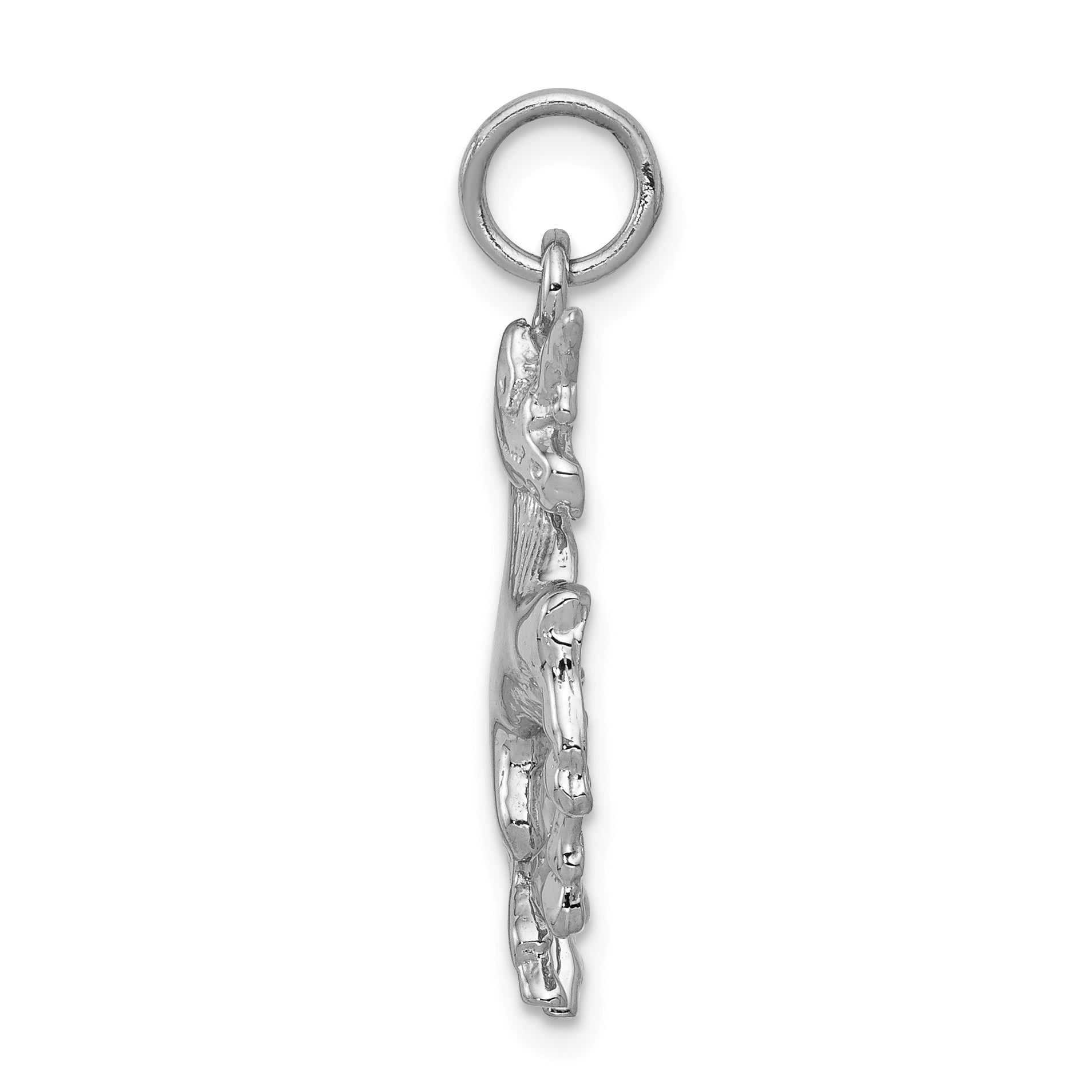 14K White Gold Unicorn Charm