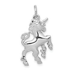 14k White Gold Unicorn Charm