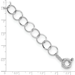 14K WG Circle Bracelet