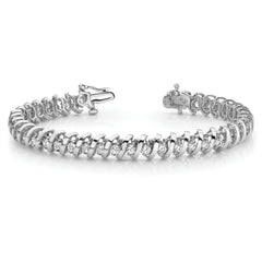 14k White Gold AA Diamond Tennis Bracelet