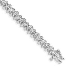 14k White Gold AA Diamond Tennis Bracelet