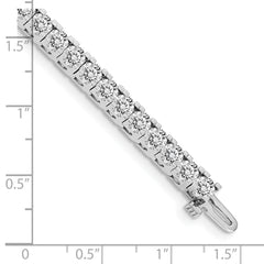 14k White Gold AA Diamond Tennis Bracelet