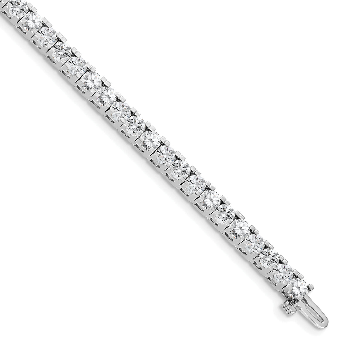 14k White Gold AA Diamond Tennis Bracelet