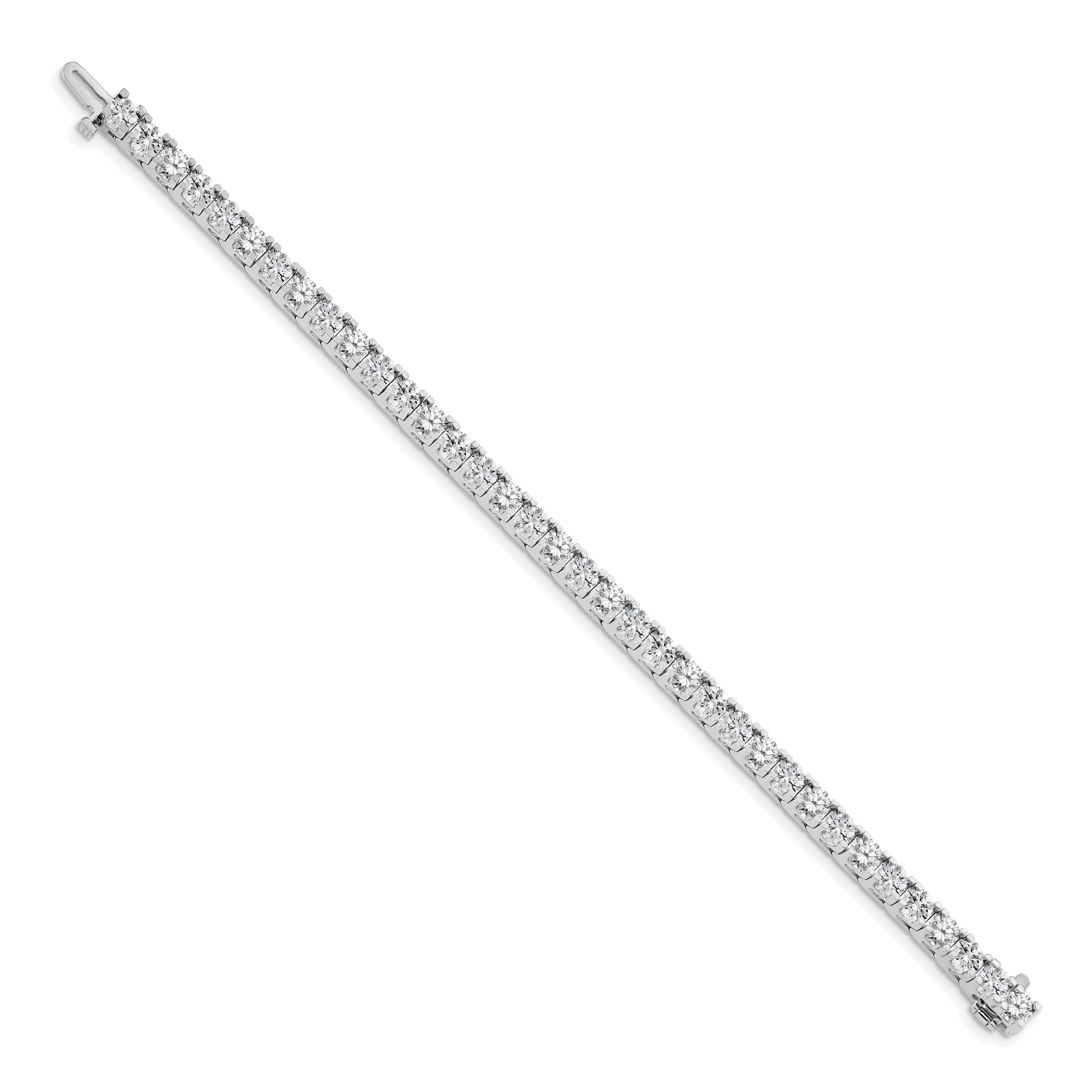 14k White Gold AA Diamond Tennis Bracelet