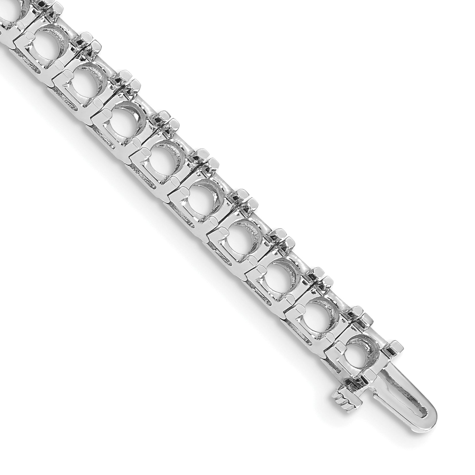 14k White Gold AA Diamond Tennis Bracelet