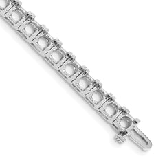 14k White Gold AA Diamond Tennis Bracelet