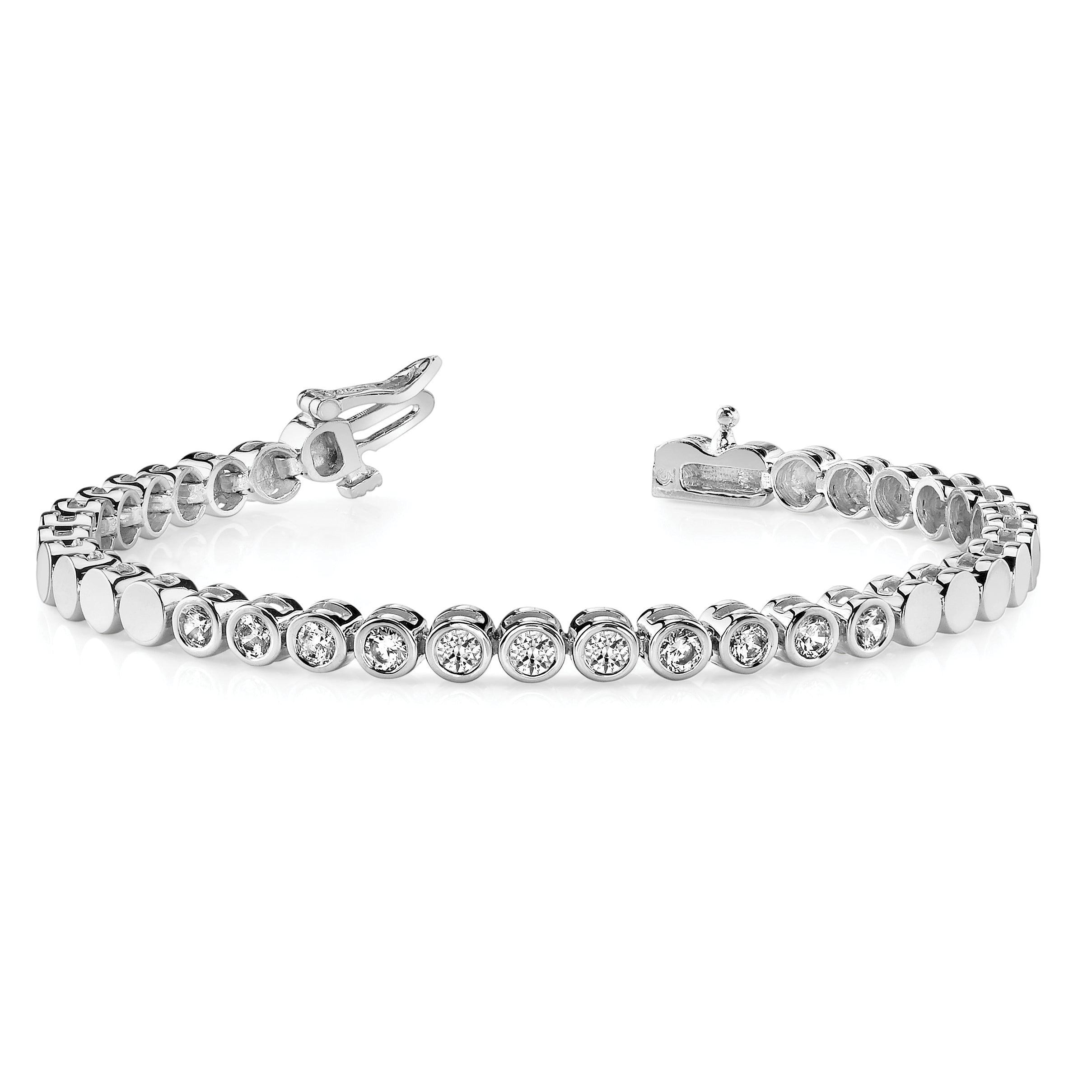 14k WG Holds 32 Stones up to 4mm, Add-A-Diamond Bracelet