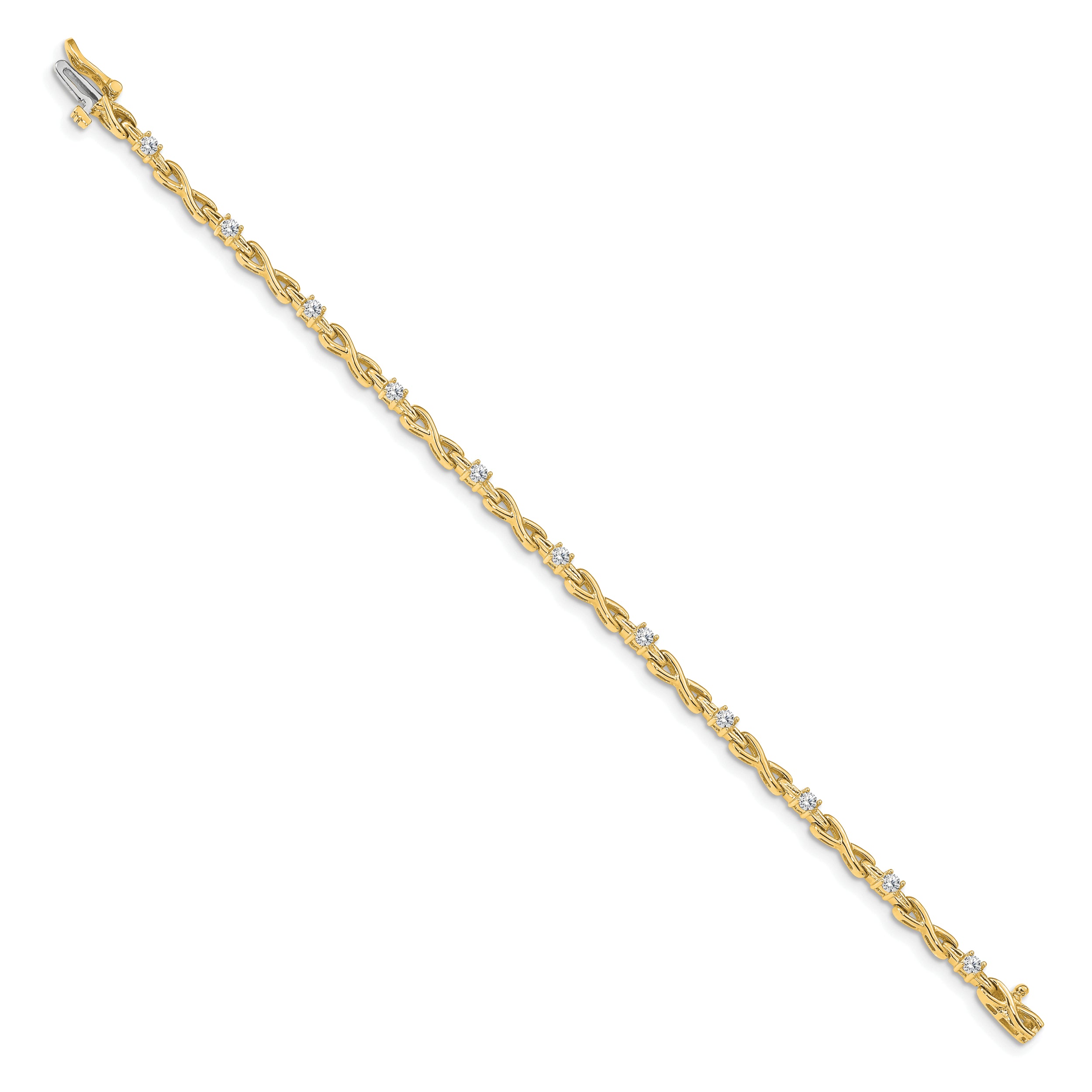 14k AA Diamond Tennis Bracelet