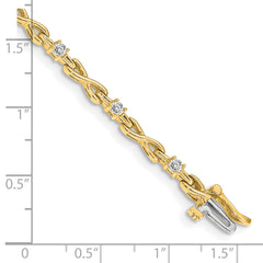 14k AA Diamond Tennis Bracelet