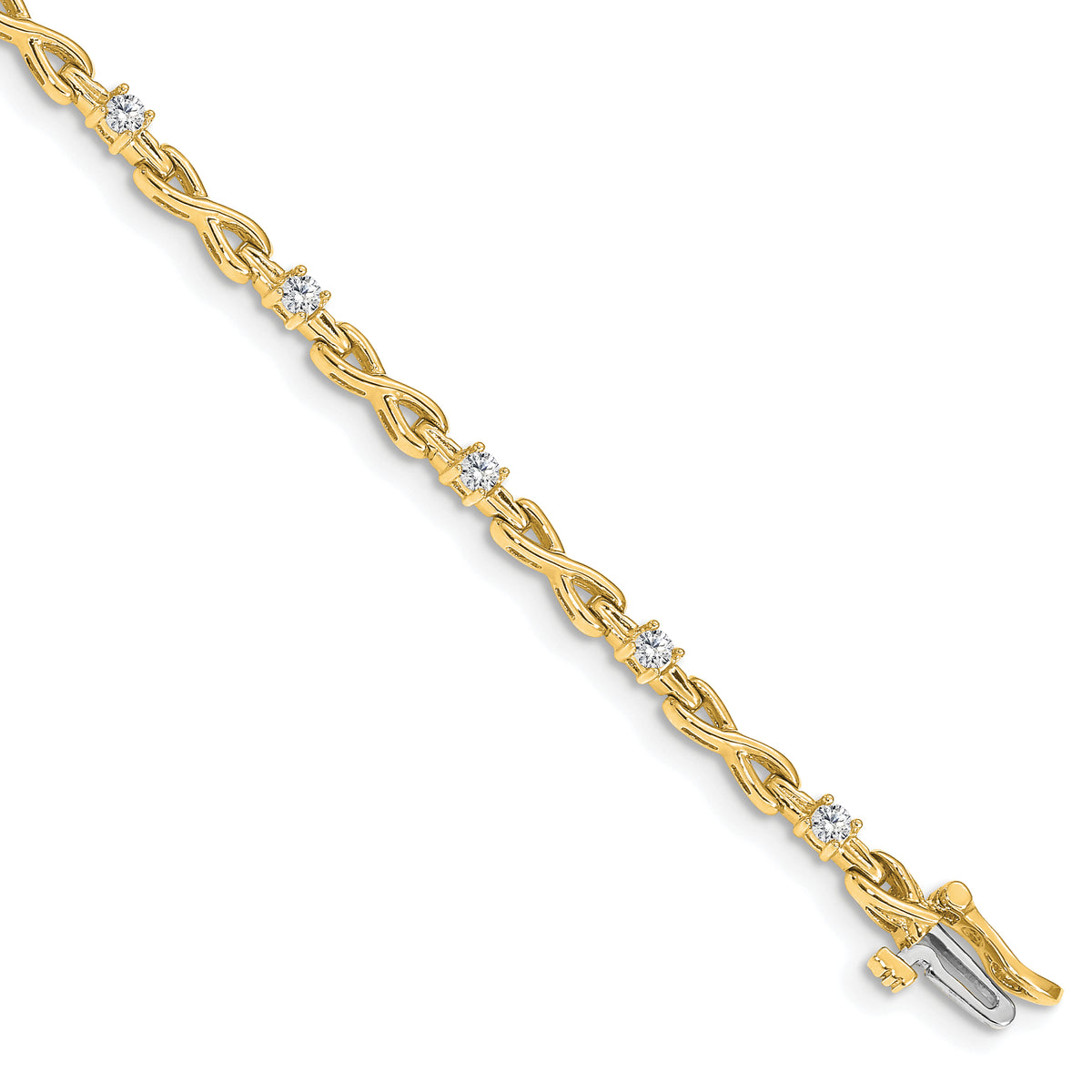 14k AA Diamond Tennis Bracelet