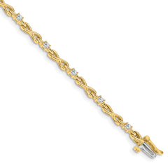 14k AA Diamond Tennis Bracelet