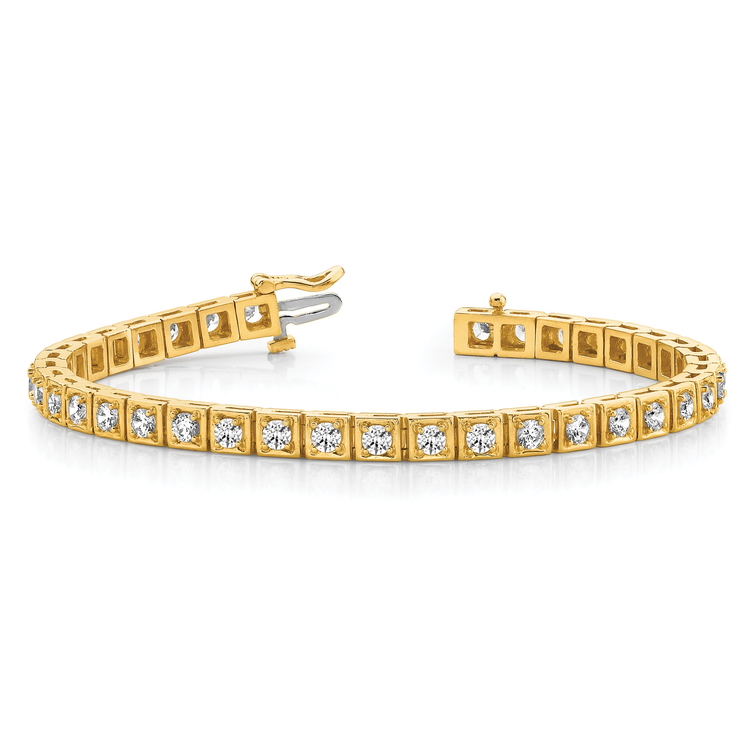 14k AA Diamond Tennis Bracelet