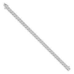 14k White Gold AA Diamond Tennis Bracelet