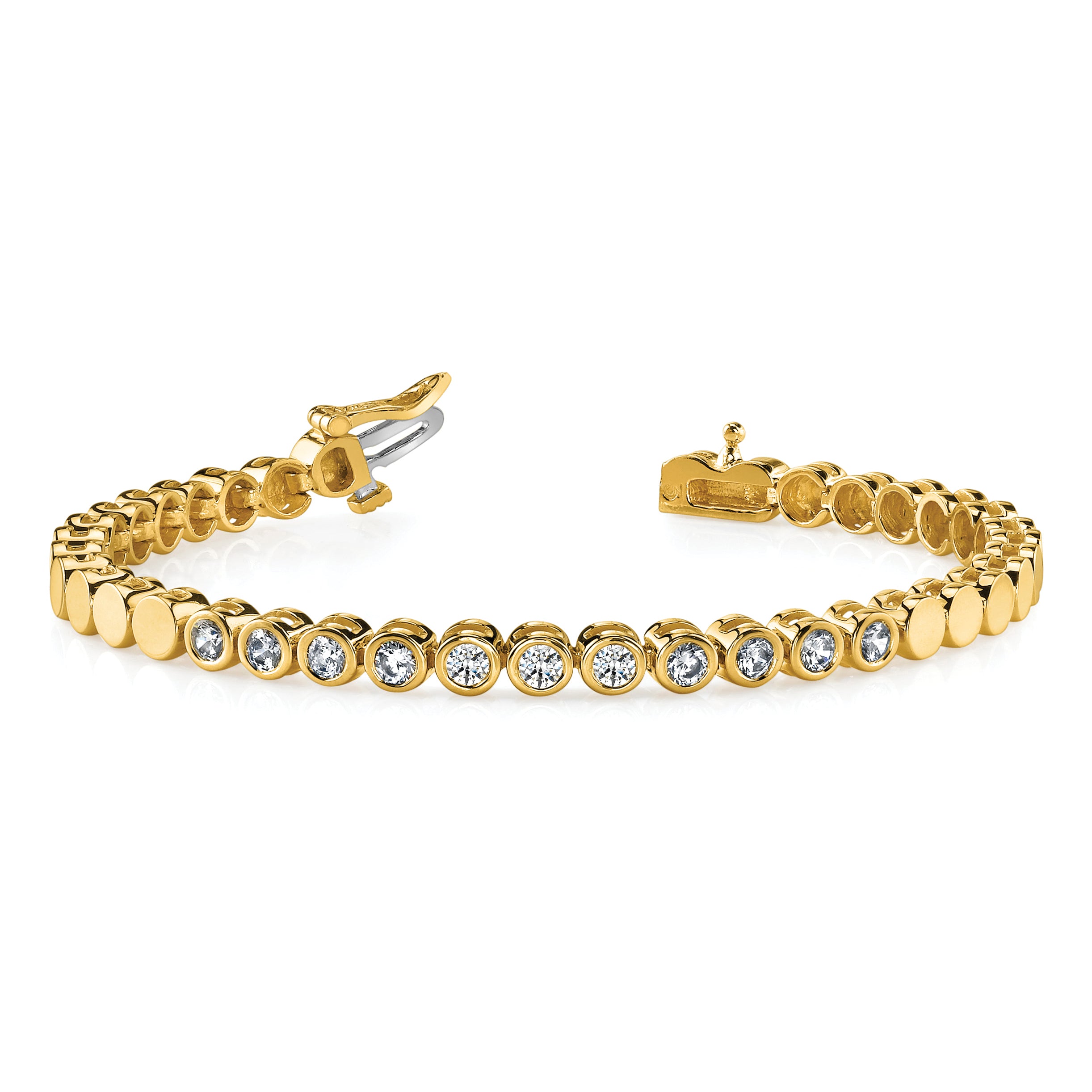 14k Holds 35 Stones up to 3.5mm, Add-a-Diamond Bracelet