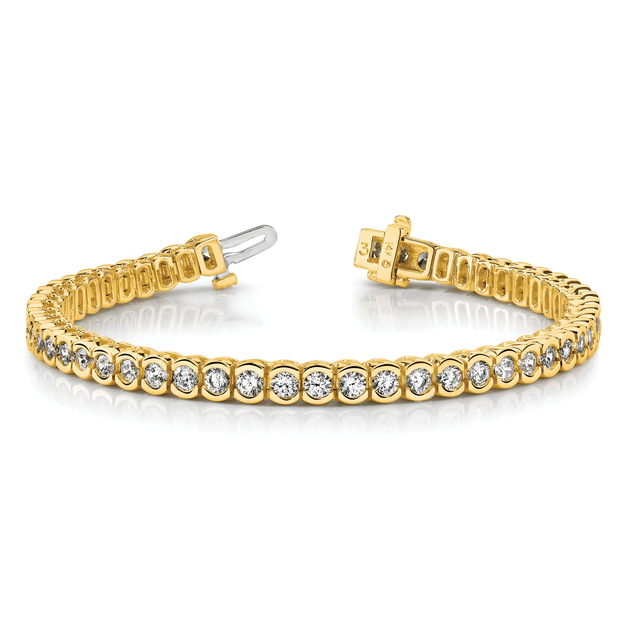 14k AA Diamond Tennis Bracelet