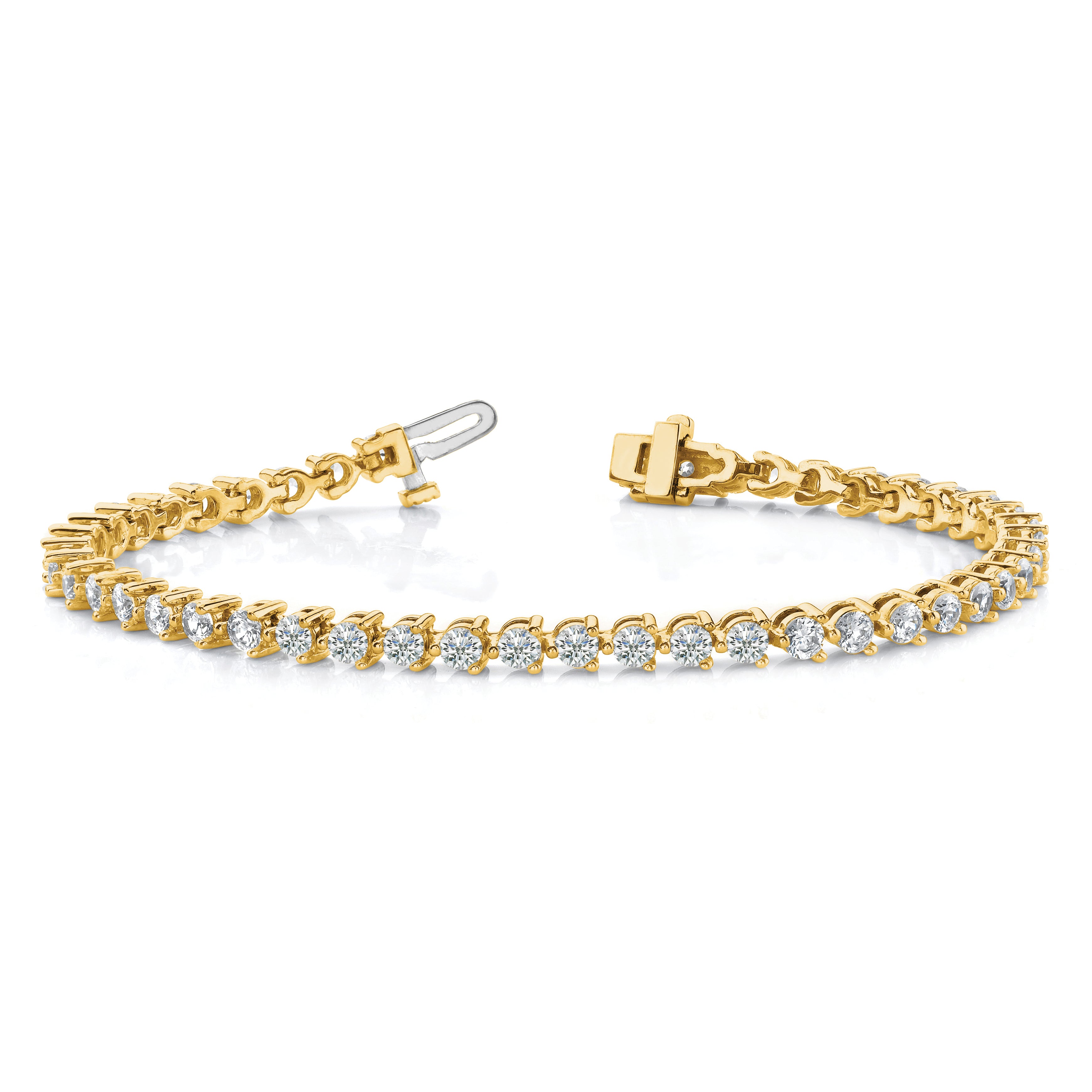 14k AA Diamond Tennis Bracelet