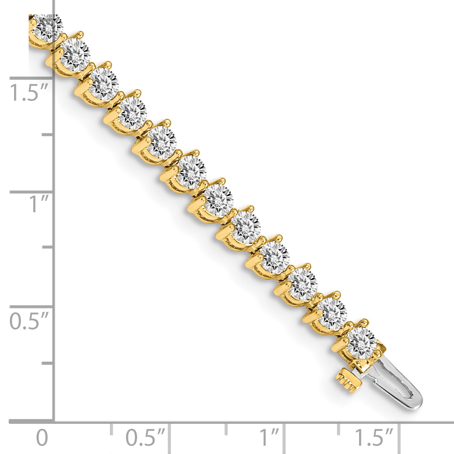 14k AA Diamond Tennis Bracelet