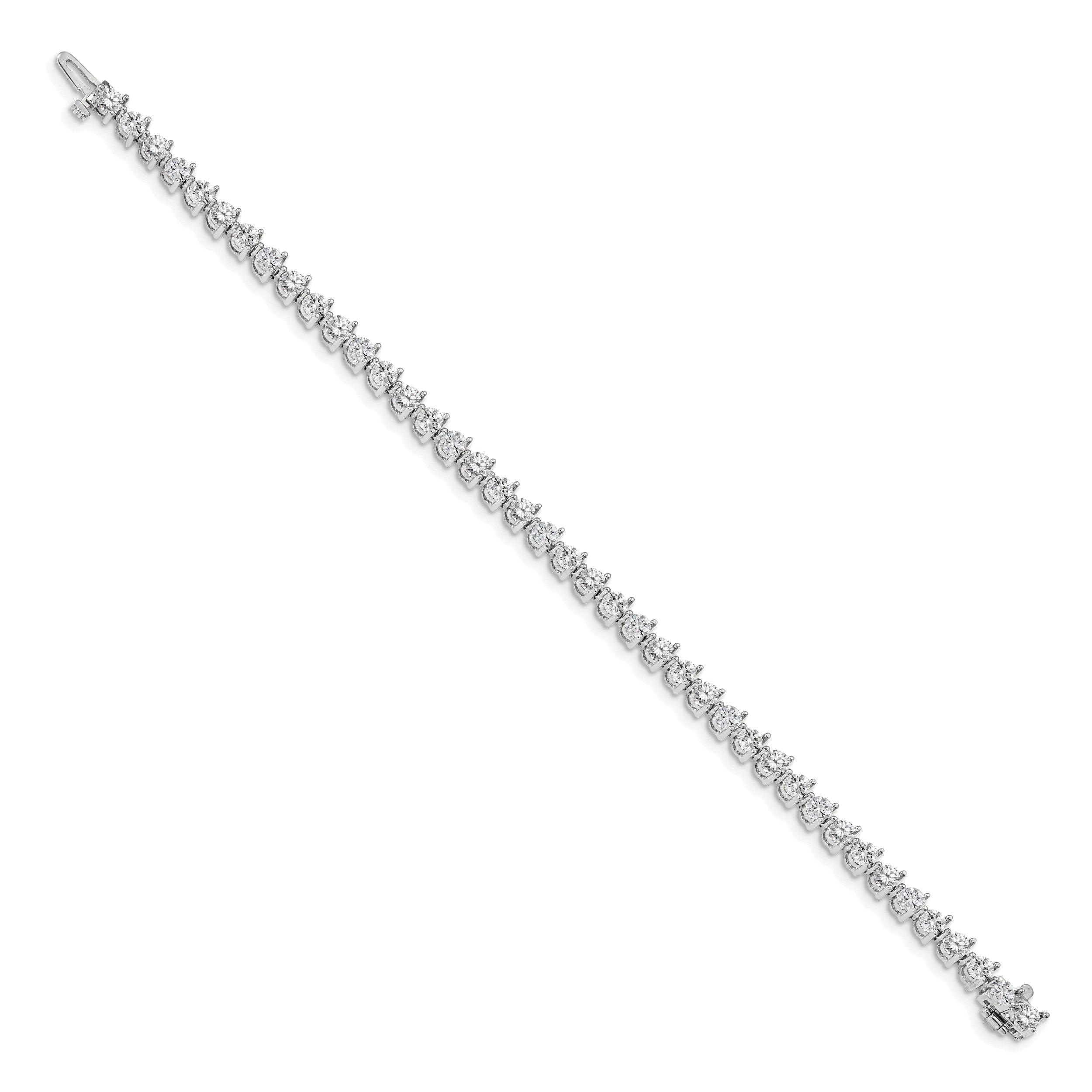 14k White Gold AA Diamond Tennis Bracelet