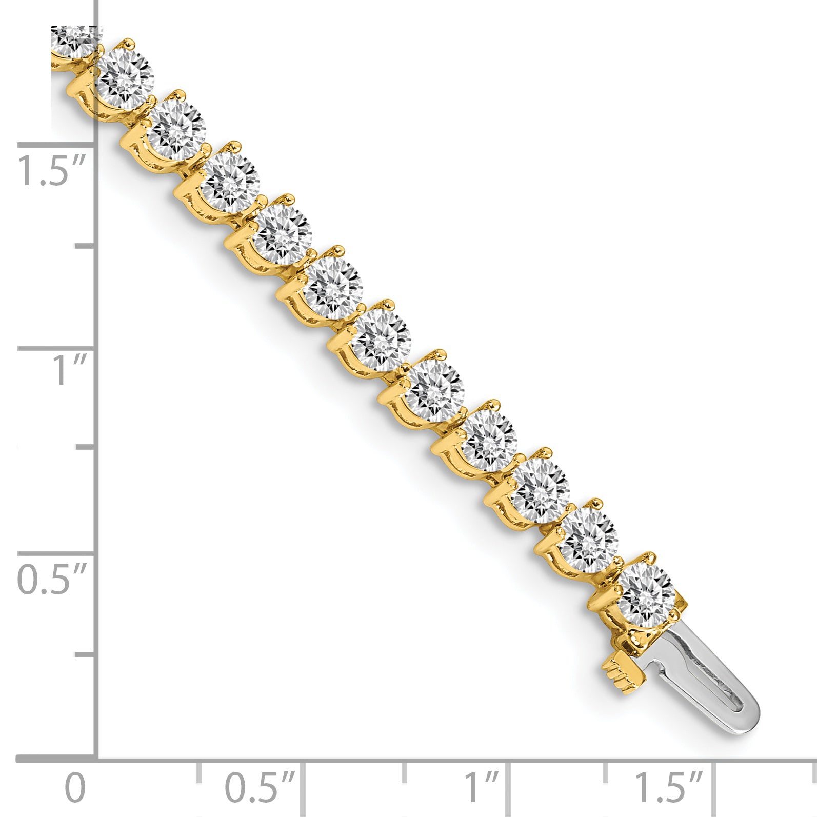 14k AA Diamond Tennis Bracelet