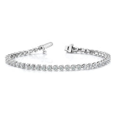 14k White Gold AA Diamond Tennis Bracelet