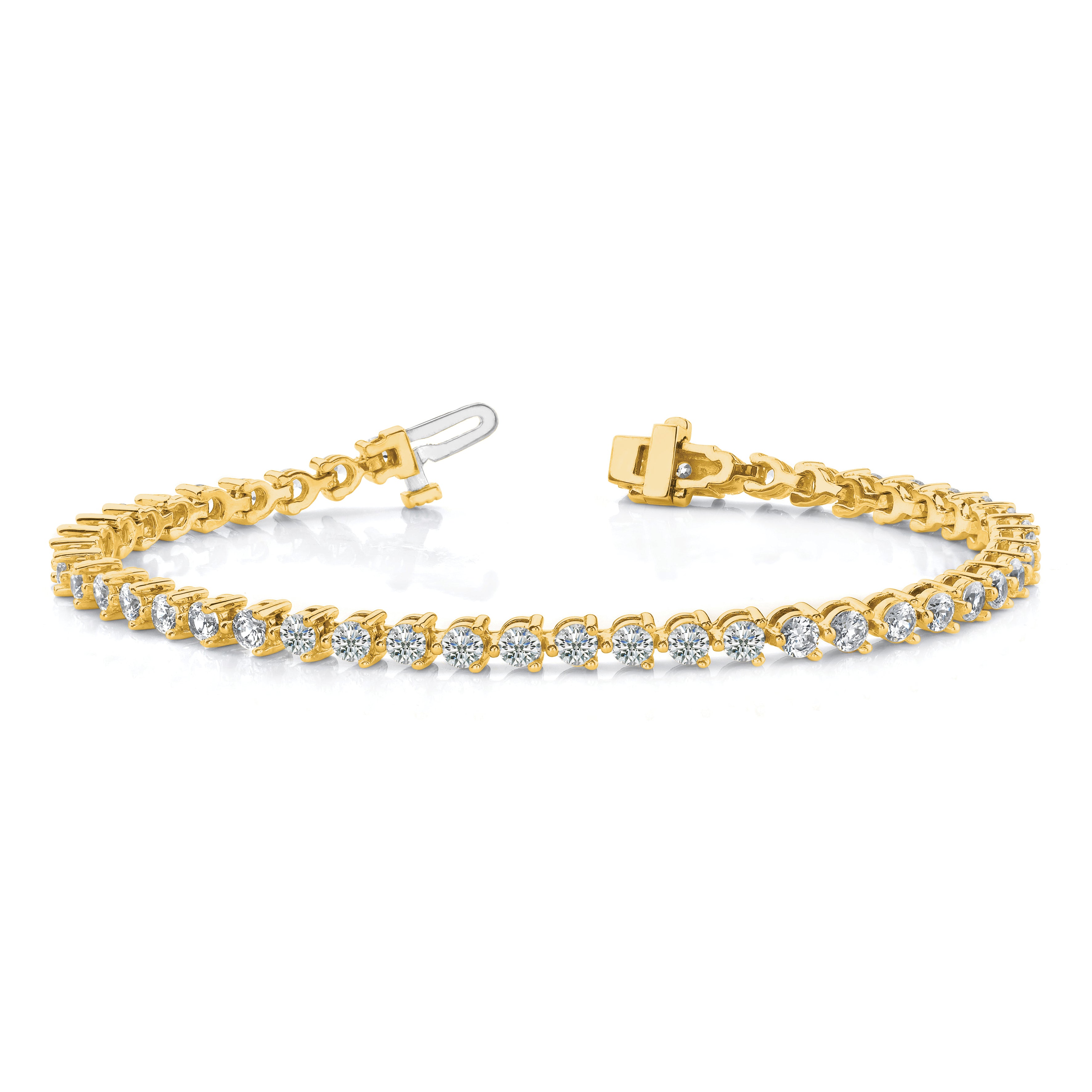 14k AA Diamond Tennis Bracelet