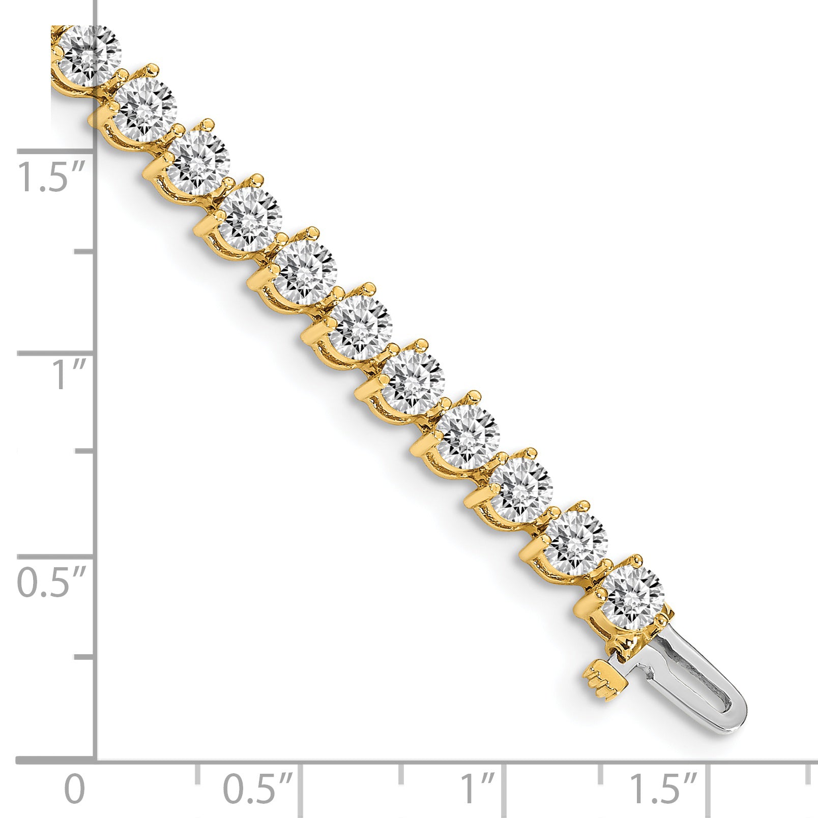 14k AA Diamond Tennis Bracelet