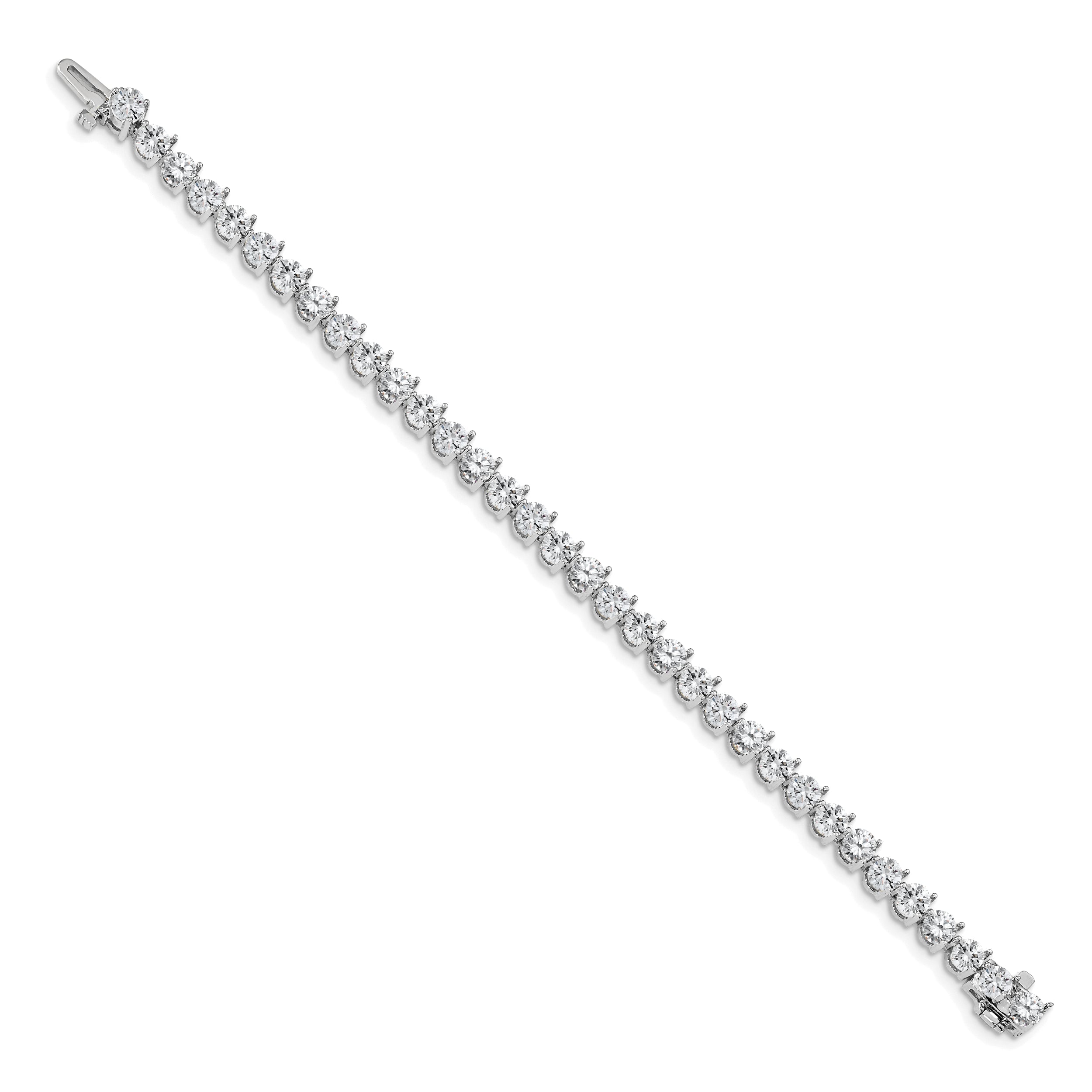 14k White Gold AA Diamond Tennis Bracelet