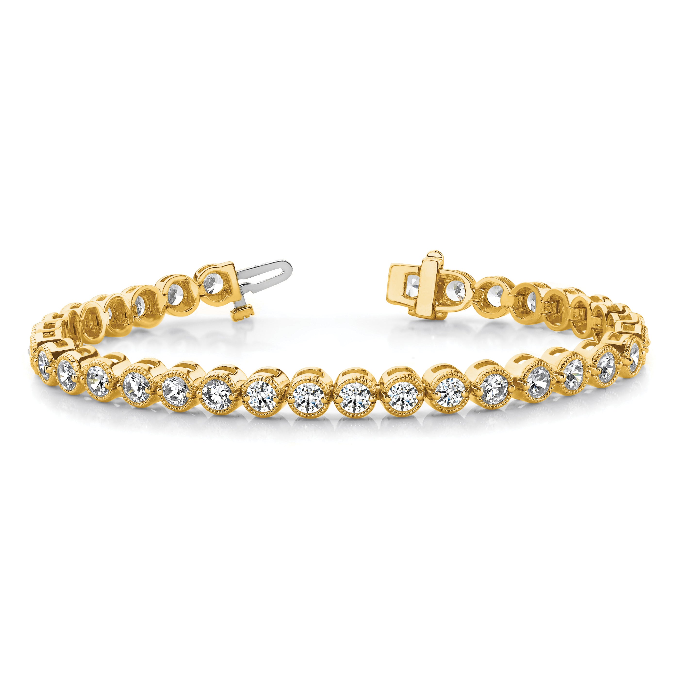 14k AA Diamond Tennis Bracelet