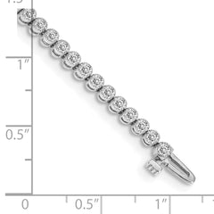 14k White Gold AA Diamond Tennis Bracelet