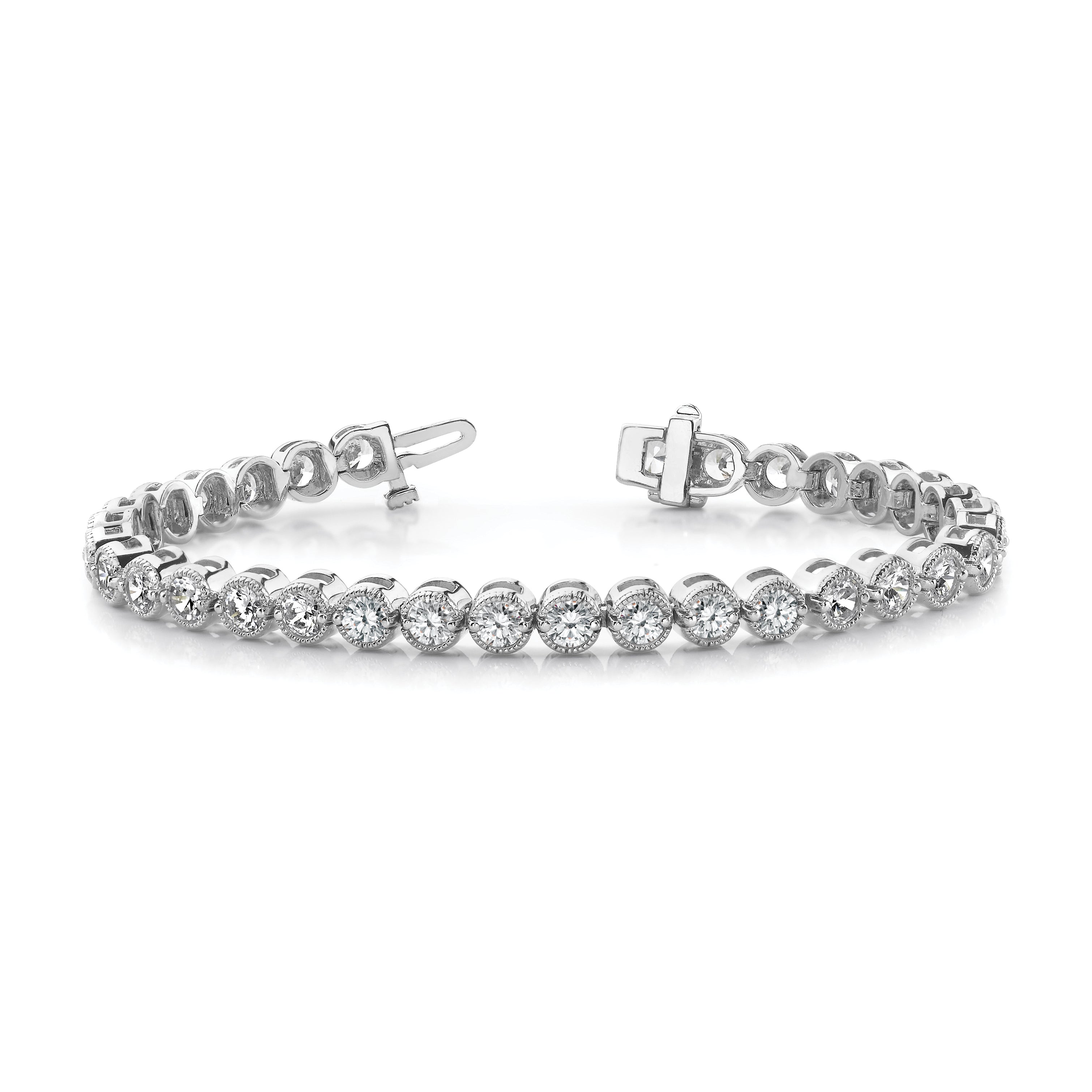 14k White Gold AA Diamond tennis bracelet