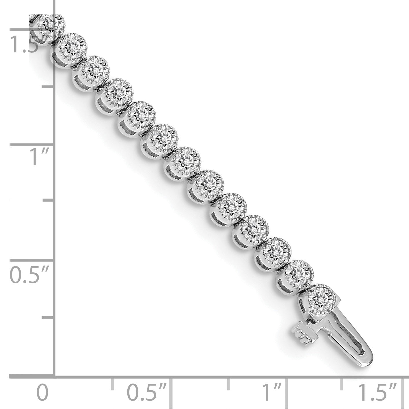 14k White Gold AA Diamond tennis bracelet