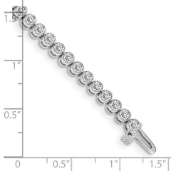 14k White Gold AA Diamond tennis bracelet