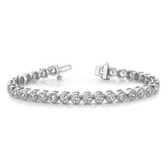 14k White Gold AA Diamond Tennis Bracelet