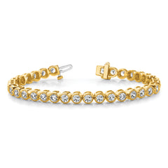 14k AA Diamond Tennis Bracelet