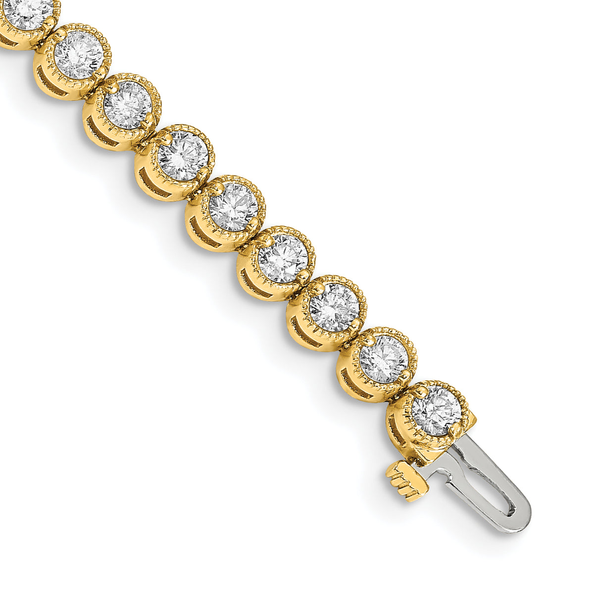 14k AA Diamond Tennis Bracelet