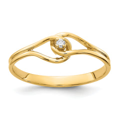 14K A Diamond ring