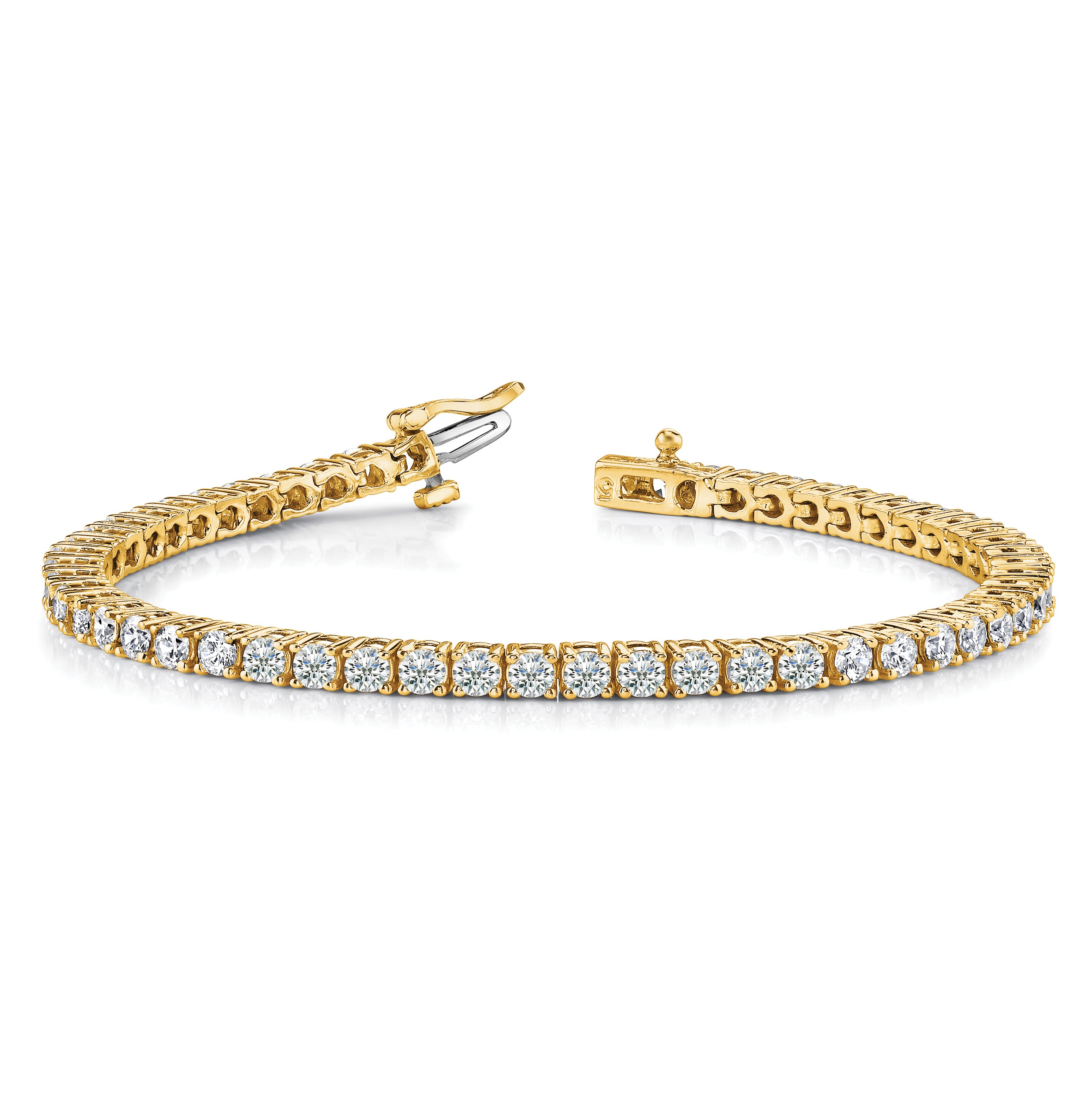 14k AA Diamond Tennis Bracelet