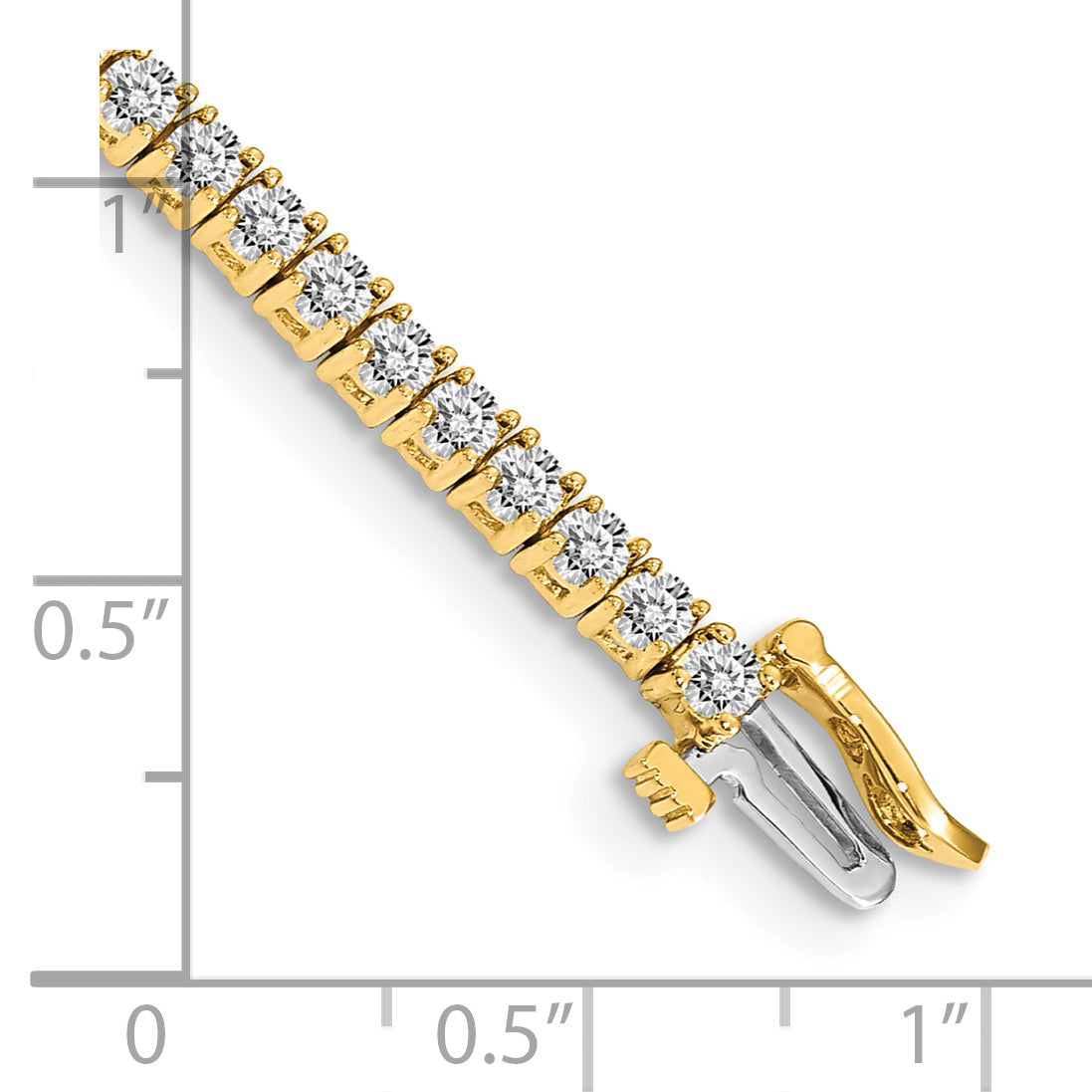 14k AA Diamond Tennis Bracelet